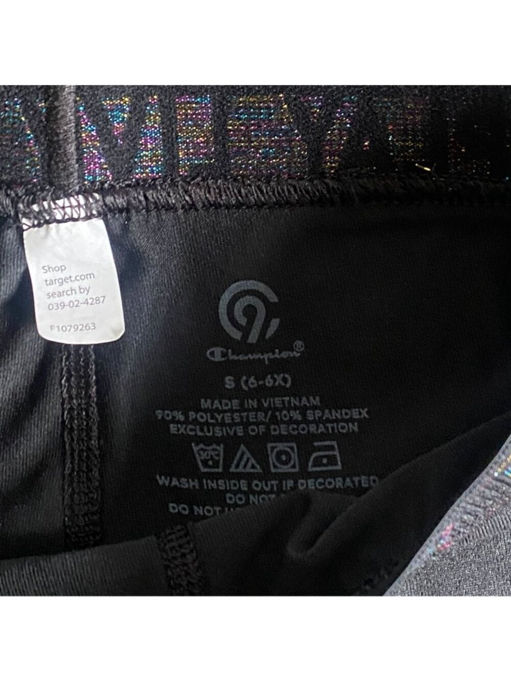 GUC C9 By Champion Girls Athletic Capri Leggings-Black-Size 6/6X - Picture 4 of 5
